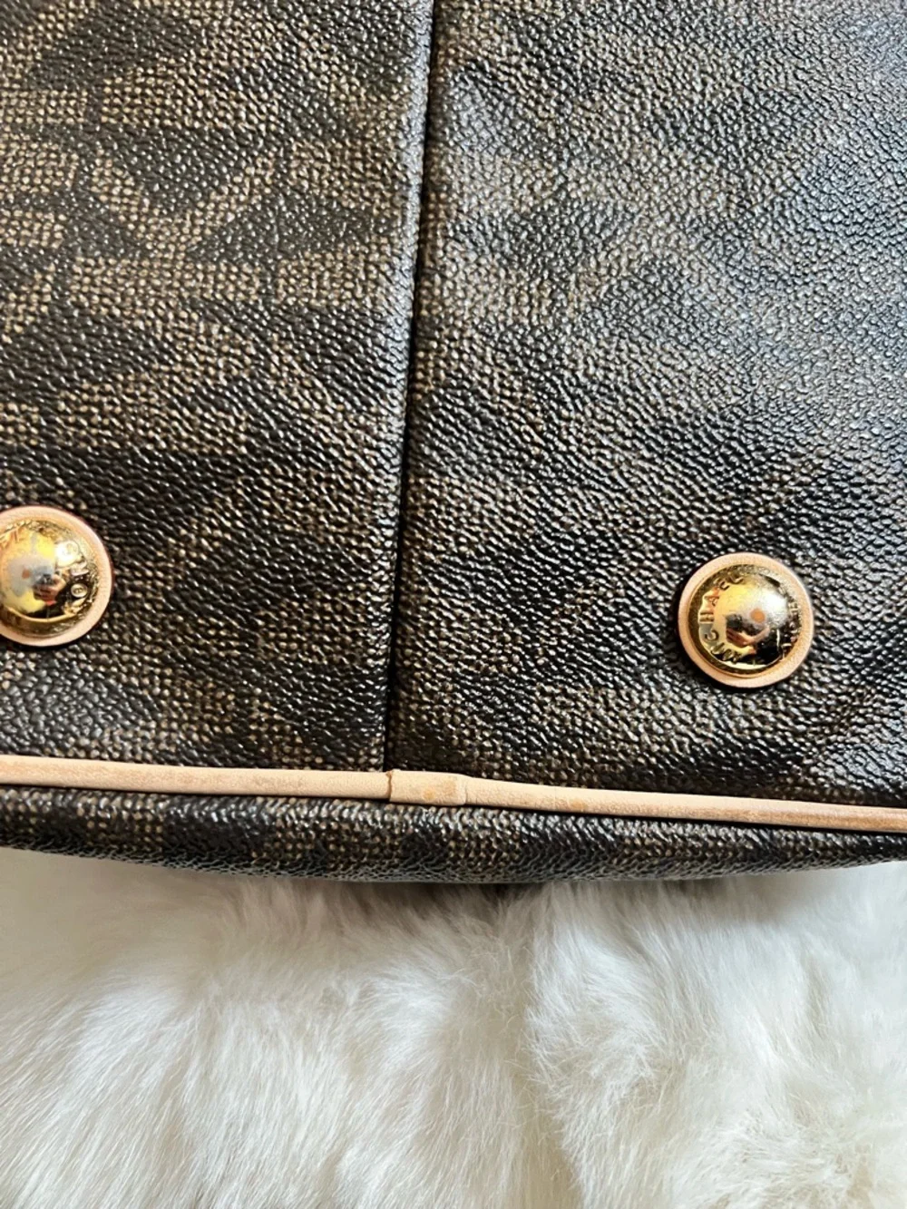 Michael Kors Brown Monogram Grayson Satchel with Gold Hardware vintage - Picture 15 of 16